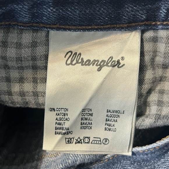 Wrangler Men's Dark Blue “Crank” Bootcut Jeans Size 33/34 - Picture 10 of 11
